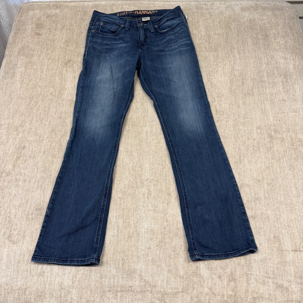 Cruel‎ Denim Hannah Low Rise Bootcut Jeans Dark Wash Blue Size 29/7R CB19054071